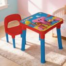 Mesinha Didática Pocoyo Com Cadeira Diversão E Aprendizado - Vermelho