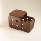 Mesinha e Cadeirinha Madeira Infantil Cubo Montessori Imbuia Marcenaria Martelli