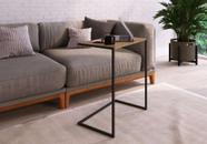 Mesinha Estilo Industrial Apoio Livro Controle Notebook Lateral Mesinha Estilo Industrial Apoio Livro Controle Notebook Lateral