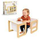 Mesinha Infantil Cadeira Montessori Cubo Encaixe Bebe Oferta