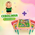 Mesinha Infantil Turma da Monica com 2 Cadeiras e ABC
