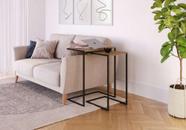 Mesinha Lateral de Apoio Estilo Industrial Mesinha Lateral de Apoio Estilo Industrial