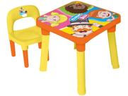 Mesinha Mesa Atividade Infantil Desmontável Didatica com Cadeira Mundo Bita