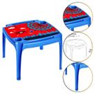 Mesinha Mesa Infantil Com Porta Copos Homem Aranha Cor Azul