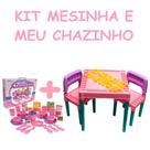 Mesinha Tritec Criança Letras E Número + Kit Meu Chazinho