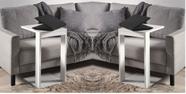 Mesinhas de Canto Retangular Decoração Com Detalhe Clássico Mesinhas de Canto Retangular Decoração Com Detalhe Clássico