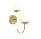 Metal Domado Arandela 6074.05 Sole Curve Haste Dupla Ouro