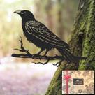 Metal Raven Decor OULYDEKO para quintal, jardim e exterior