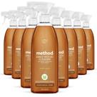 Método de limpeza de madeira: frasco de spray diário de amêndoa de 800 ml x8