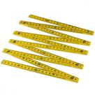 Metro Eco Plastico Simples Amarelo - Kit C/10 Unidades