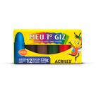 Meu 1º Giz de Cera Acrilex 12 Cores Formato Anatômico Infantil Meu 1º Giz de Cera Acrilex 12 Cores Formato Anatômico Infantil