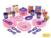 Meu Jantarzinho Big Star Kit de Cozinha com Panelinha Pratinhos e Acessorios Brinquedo Recreativo