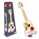 Meu Primeiro Violão Branco Confetti Brinquedo Musical Infantil em Madeira