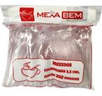 Mexedor Colherzinha 9,5cm C/ 200 Café Suco Drink Descartável Cristal Mexa Bem
