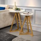 Mezanino Lateral Classic Off White/Nature - Tebarrot