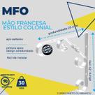MFO2525 MAO FRANCESA COLONIAL 25CM. Suporte com design colonial em L de aço carbono com 250x250x13mm. Espessura 2,5mm. (