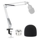Mic Boom Arm Stand e filtro Pop para Razer Seiren Mini White