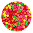 Miçanga 200un Bola Emborrachada 6mm Artesanato Pulseira Miçanga 200un Bola Emborrachada 6mm Artesanato Pulseira