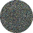 Miçanga Bola Facetada 4mm Preto Irisado Acrílico 2000pçs 80g