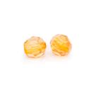 Miçanga Bola Facetada Acrílico Laranja 8mm 500pçs 250g Passante
