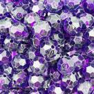 Miçanga Bola Facetada Violeta 11mm Passante 10pçs 10g Miçanga Bola Facetada Violeta 11mm Passante 10pçs 10g