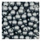 Miçanga Bola Lisa 12mm 50pçs Passante Cinza Artesanato 50g Miçanga Bola Lisa 12mm 50pçs Passante Cinza Artesanato 50g