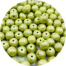 Miçanga Bola Trabalhada Abs Verde14mm 10pçs 24g