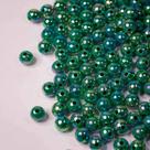 Miçanga Bolinha de Sabão / Verde 8mm- aprox 210 peças- 50g