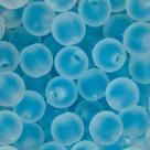 Miçanga Bolinha Fosca com Miolo Azul Contas Passante 8mm 180pçs Para Fazer Pulseira Montar Colar