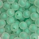 Miçanga Bolinha Fosca com Miolo Verde Contas Passante 8mm 360pçs Para Fazer Pulseira Montar Colar