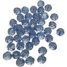 Miçanga Bolinha passante sextavada 8mm em acrílico artesanato infantil montar pulseirinhas 100gr aprox. 400 peças