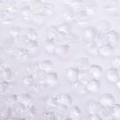 Miçanga Botão Flor Acrílico Transparente 5 Pétalas 23mm 250pçs 500g