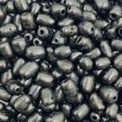 Miçanga Conta Semente Açaí Preto 8mm 160pçs Artesanato 48g