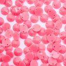 Miçanga Costura Chaton Redondo Plástico Rosa 8mm 1000pçs 120g