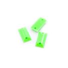 Miçanga Costura Chaton Retângulo Plástico Verde 5x10mm 100pçs 12g