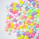 Miçanga Cubo Irregular Infantil Candy Color 10MM 110uni 45g