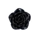 Miçanga em Plástico Flor Rosa Negra 2 cm