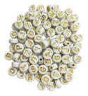 Miçanga Letras Redondas Para Fazer Pulseiras Infantil Colar Bijuterias Artesanato Aprox. 100un Miçanga Letras Redondas Para Fazer Pulseiras Infantil Colar Bijuterias Artesanato Aprox. 100un