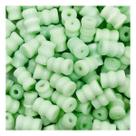 Miçanga Olho de Gato 7x10mm 100pçs Verde Passante Pedra 120g