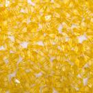 Miçanga Passante Balão Facetado Acrílico Amarelo 12mm 200pçs 200g
