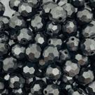 Miçanga Passante Bola Facetada 17mm Preto 10pçs 30g