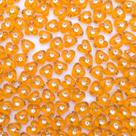 Miçanga Passante Coração com Strass Acrílico Laranja 8mm 1000pçs 500g