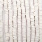Miçanga Passante Fio Disco Fimo Branco 6mm 300pçs 14g