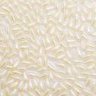 Miçanga Passante Gota Pérola Abs Creme 3x6mm 500pçs 30g