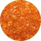 Miçanga Passante Pedras de Gelo 12x12mm Laranja 100pçs 60g