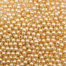 Miçanga Passante Pérola Abs Pêssego 6mm 500pçs 75g