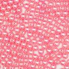 Miçanga Passante Pérola Abs Rosa Claro 8mm 100pçs 40g