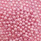 Miçanga Passante Pérola Abs Rosa Seco 6mm 1000pçs 150g