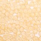 Miçanga Passante Pitanga Plástico Amarelo Claro Transparente 6mm 1000pçs 100g