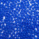 Miçanga Passante Pitanga Plástico Azul Escuro 6mm 100pçs 10g